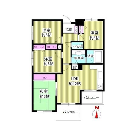 パークサイド野川公園の物件間取画像
